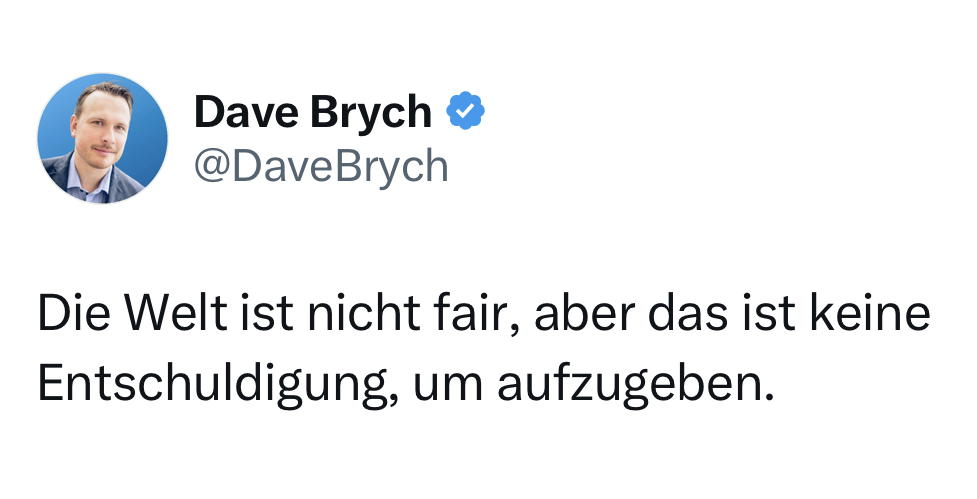 Tweet von Dave Brych